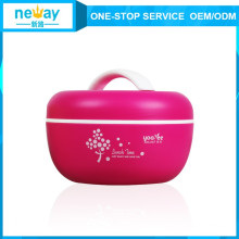 Venta caliente Apple linda Pastice Double Layers Lunch Box para niños